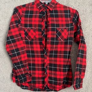 Men’s Red Flannel Button Down